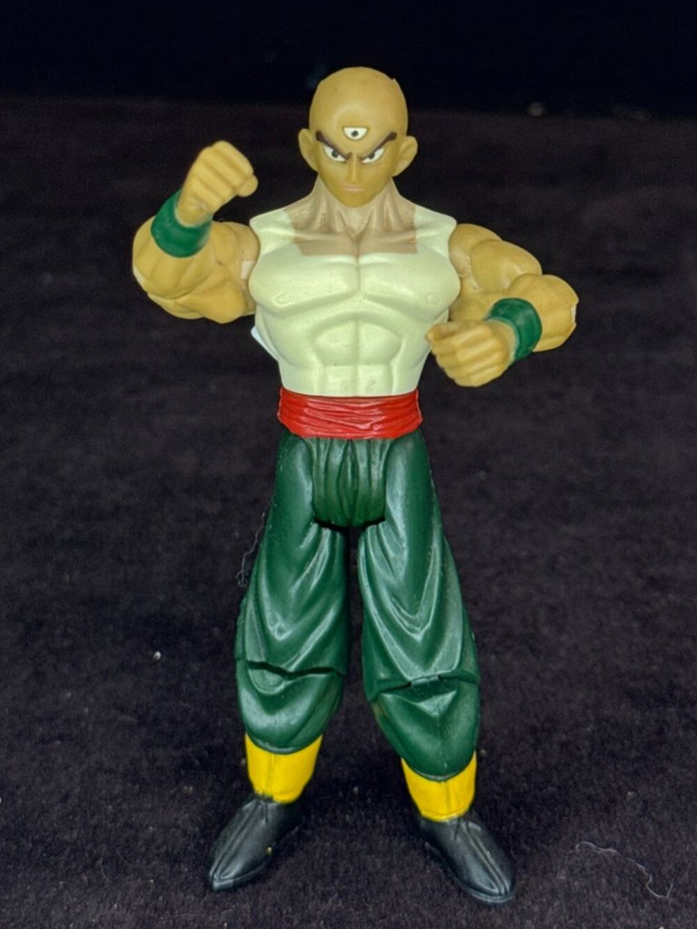 Vintage Dragon Ball Z Tien Shinhan 6" Model Kit Action Figure Irwin Toy 2000